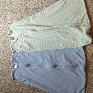 Lot 2 fleece Halo sleep sacks, size L